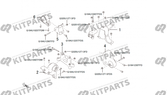 Подушки двигателя 4G63 Haval