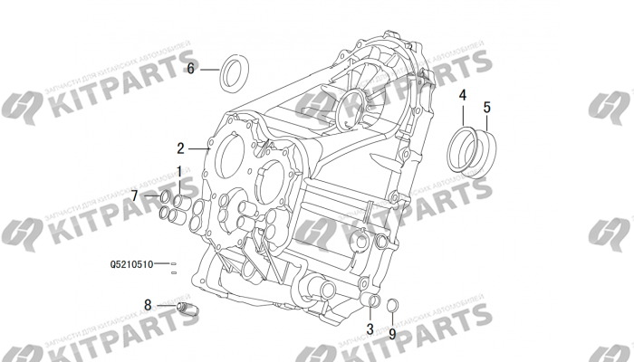 Крышка кпп, задняя Haval H6