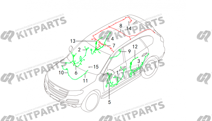 Проводка- кузов Haval H8