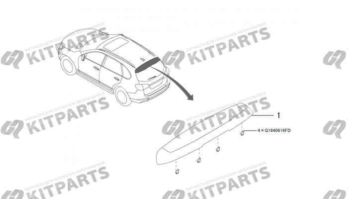 Спойлер Haval H8