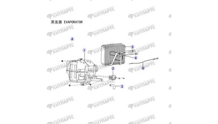 Радиатор кондиционера салонный (испаритель) Great Wall Hover